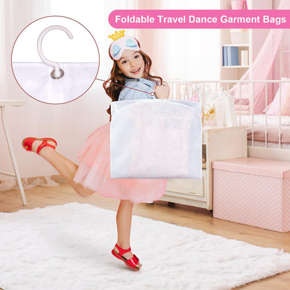 Foldable Dance Garment Bags with Zipped Accessory Pockets – 5-Pack (1+1 FREE)