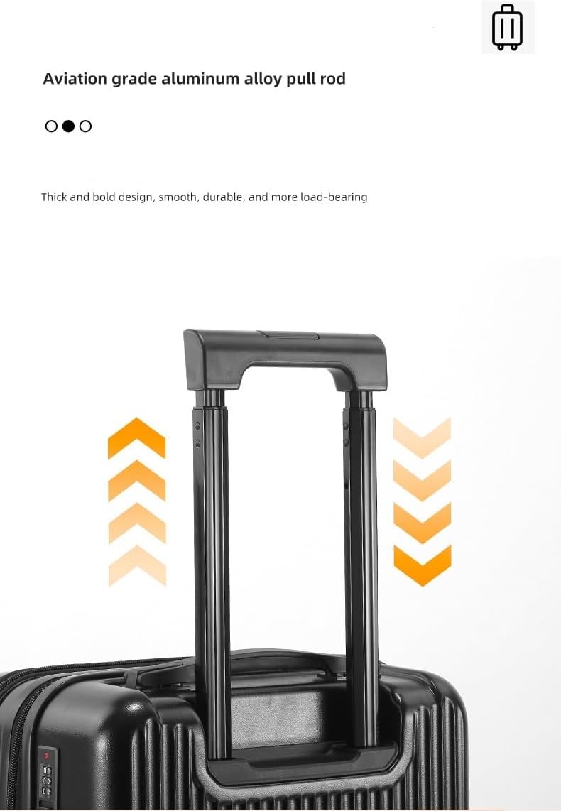 Hard Shell Carry-On with Cup Holder, USB Port & TSA Lock