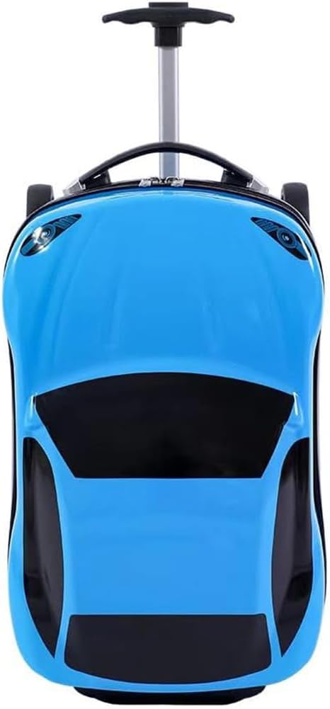 18” Kids Pull-Along Car Suitcase with Retractable Handle