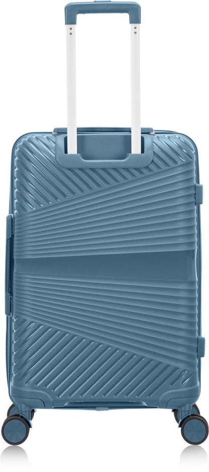 Hard Shell Blue Suitcase – Amalfi-M (65 L)-The Livary