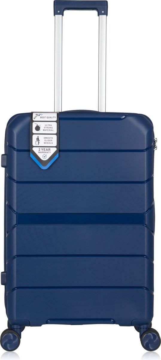 Hard shell suitcase – Helsinki-Blue-S (39 L)-The Livary
