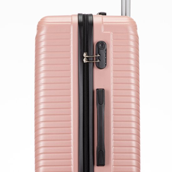 2-piece hard shell suitcase set – Santorini-Gray-2x S (39 L)-The Livary