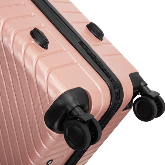 2-piece hard shell suitcase set – Santorini-Gray-2x S (39 L)-The Livary