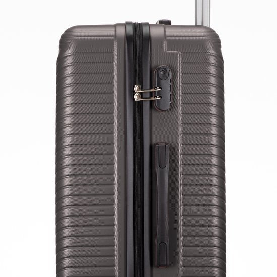 Hard-shell suitcase – Cordoba-Silver-M (63L)-The Livary
