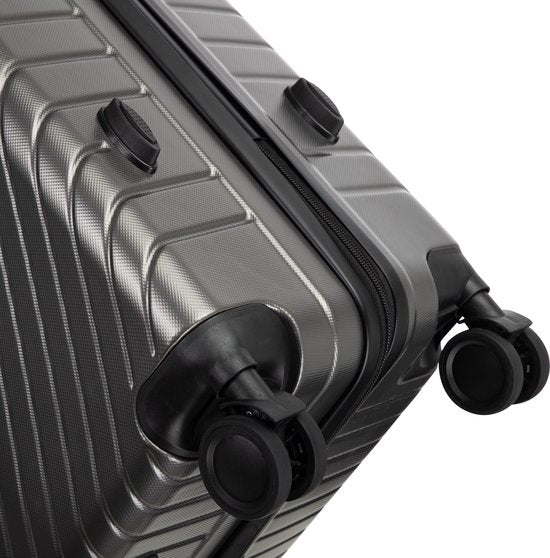 Hard-shell suitcase – Cordoba-Silver-M (63L)-The Livary