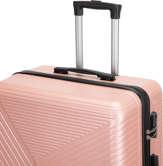 2-piece hard shell suitcase set – Santorini-Gray-2x S (39 L)-The Livary