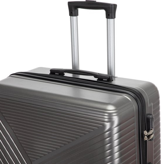 Hard-shell suitcase – Cordoba-Silver-M (63L)-The Livary