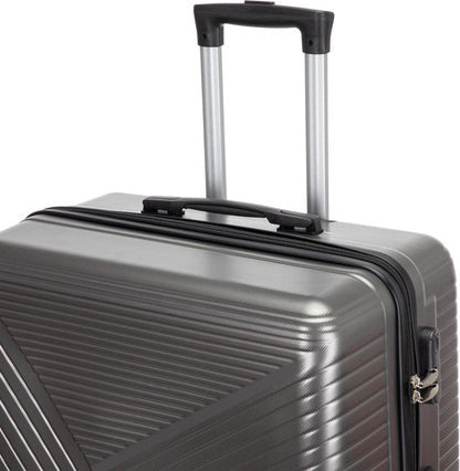 Hard-shell suitcase – Cordoba-Silver-M (63L)-The Livary