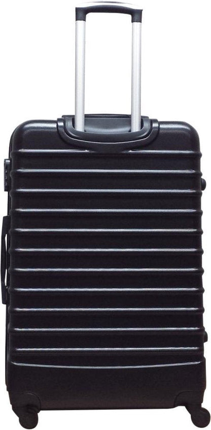 2-piece ABS luggage set – Ventura-Black-The Livary