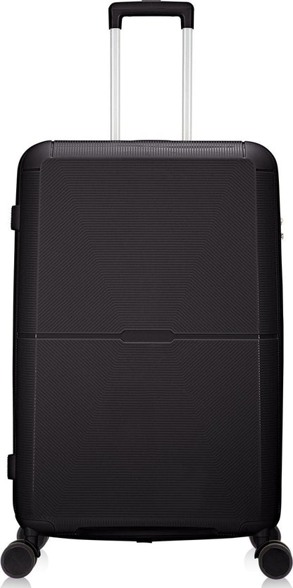 Hard-shell suitcase – Roma-Black-M (65 L)-The Livary