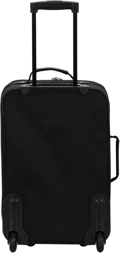 2-Piece Softside Upright Luggage Set with Carry-On Tote & Smooth Wheels