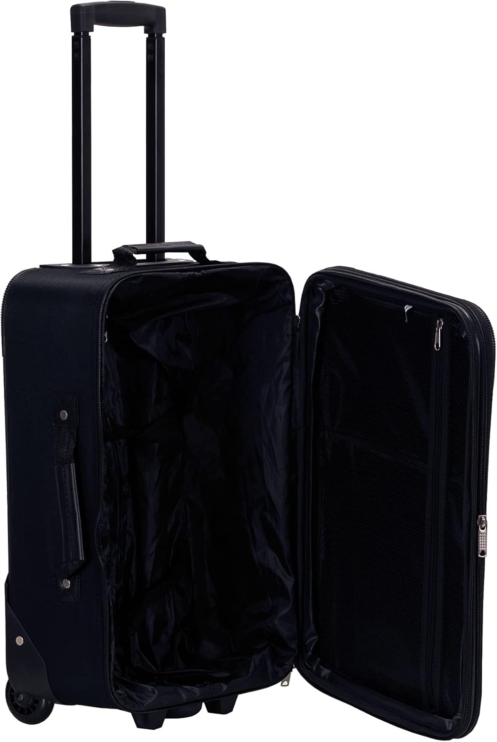 2-Piece Softside Upright Luggage Set with Carry-On Tote & Smooth Wheels