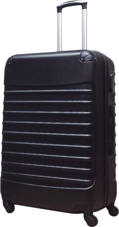 2-piece ABS luggage set – Ventura-Black-The Livary