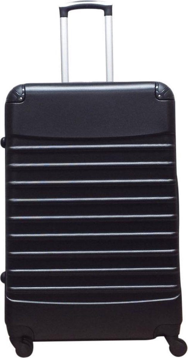 2-piece ABS luggage set – Ventura-Black-The Livary
