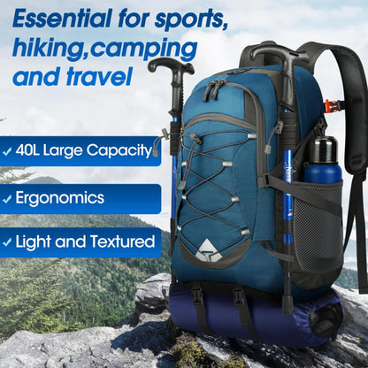 AA OUT OF STOCK 40L Waterproof Hiking & Camping Backpack – Lightweight & Packable – 1+1 FREE