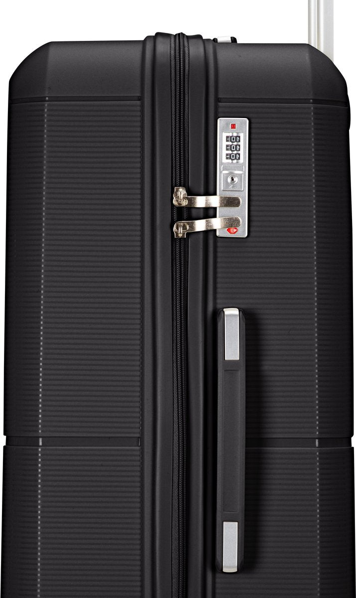 Hard-shell suitcase – Roma-Gray-M (65 L)-The Livary