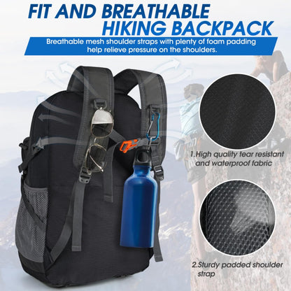 AA OUT OF STOCK 40L Waterproof Hiking & Camping Backpack – Lightweight & Packable – 1+1 FREE