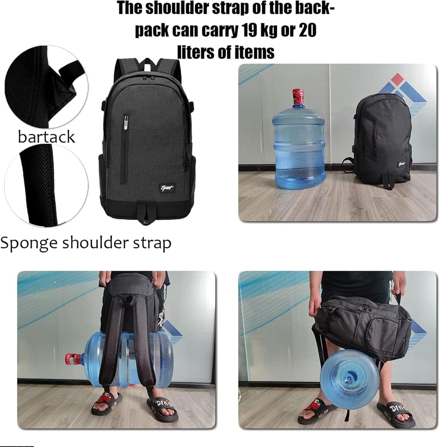 Slim 15.6" Travel & Work Laptop Backpack with Organiser Pockets