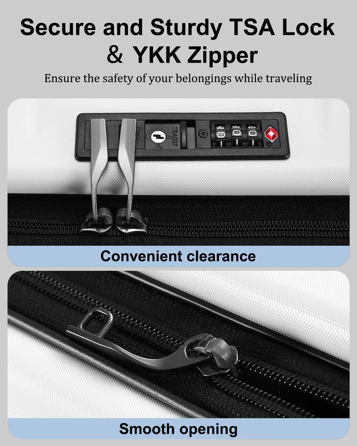 Expandable Hard Shell Carry-On with Front Pocket & TSA Lock