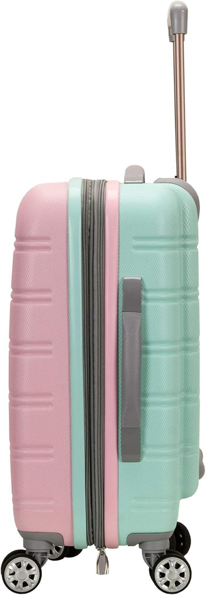 Lightweight Expandable Hardside Carry-On with Double Spinner Wheels – Cotton Candy