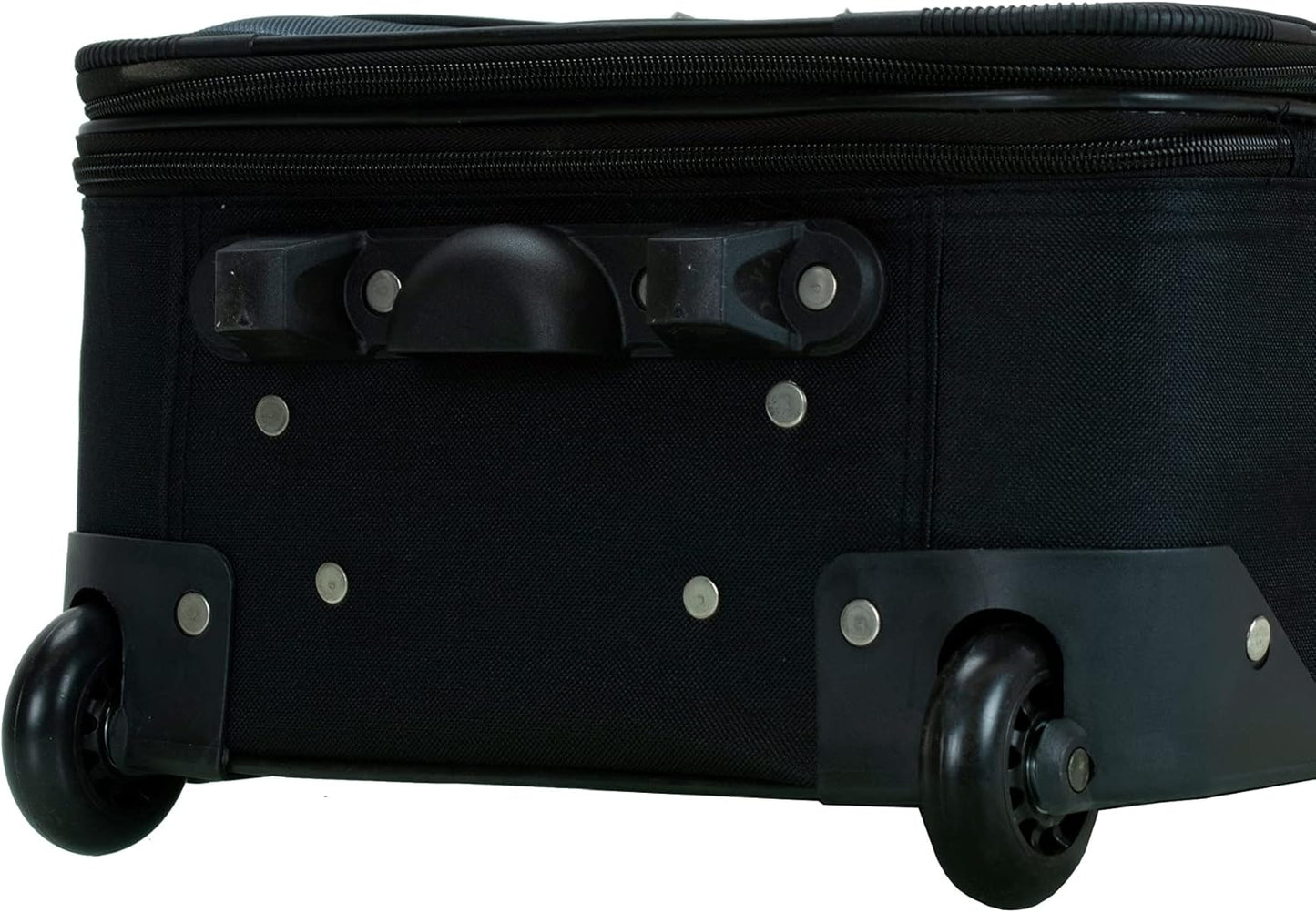 2-Piece Softside Upright Luggage Set with Carry-On Tote & Smooth Wheels