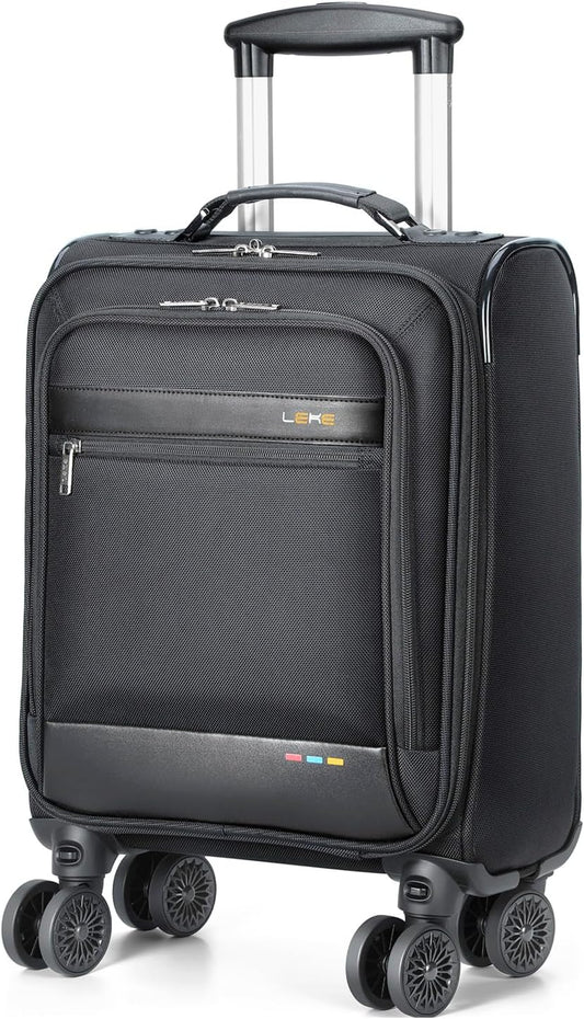 Softside Expandable Carry-On Suitcase with Wheels – Lightweight & Airline Approved