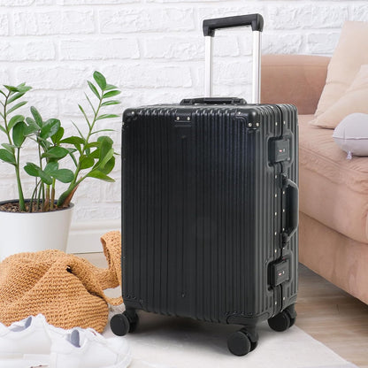 Aluminium Frame Carry-On Luggage with TSA Lock & Silent Wheels