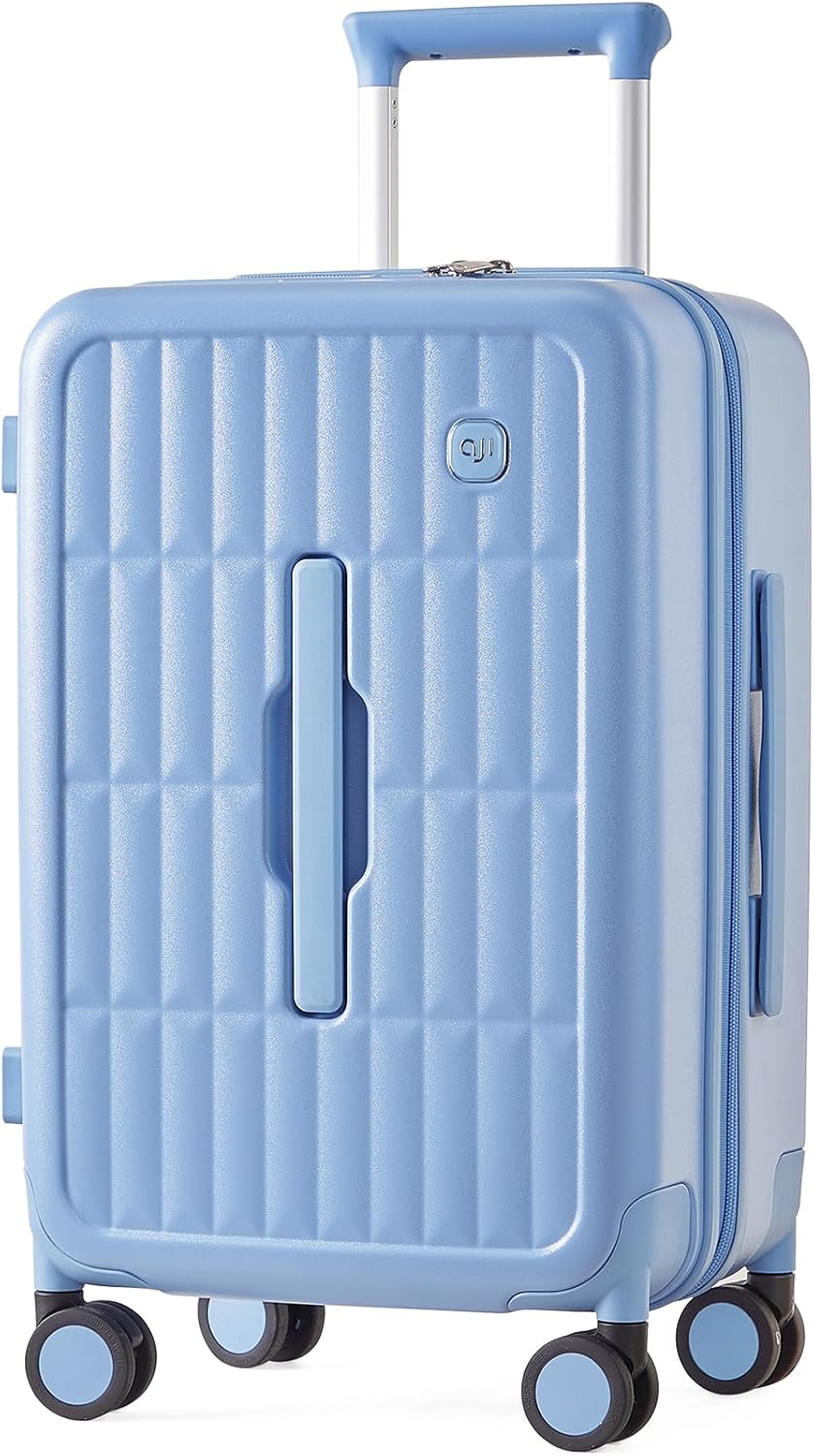 Airline-Approved 20" Carry-On Luggage with 3:7 Split & Triple-Layer PC Shell