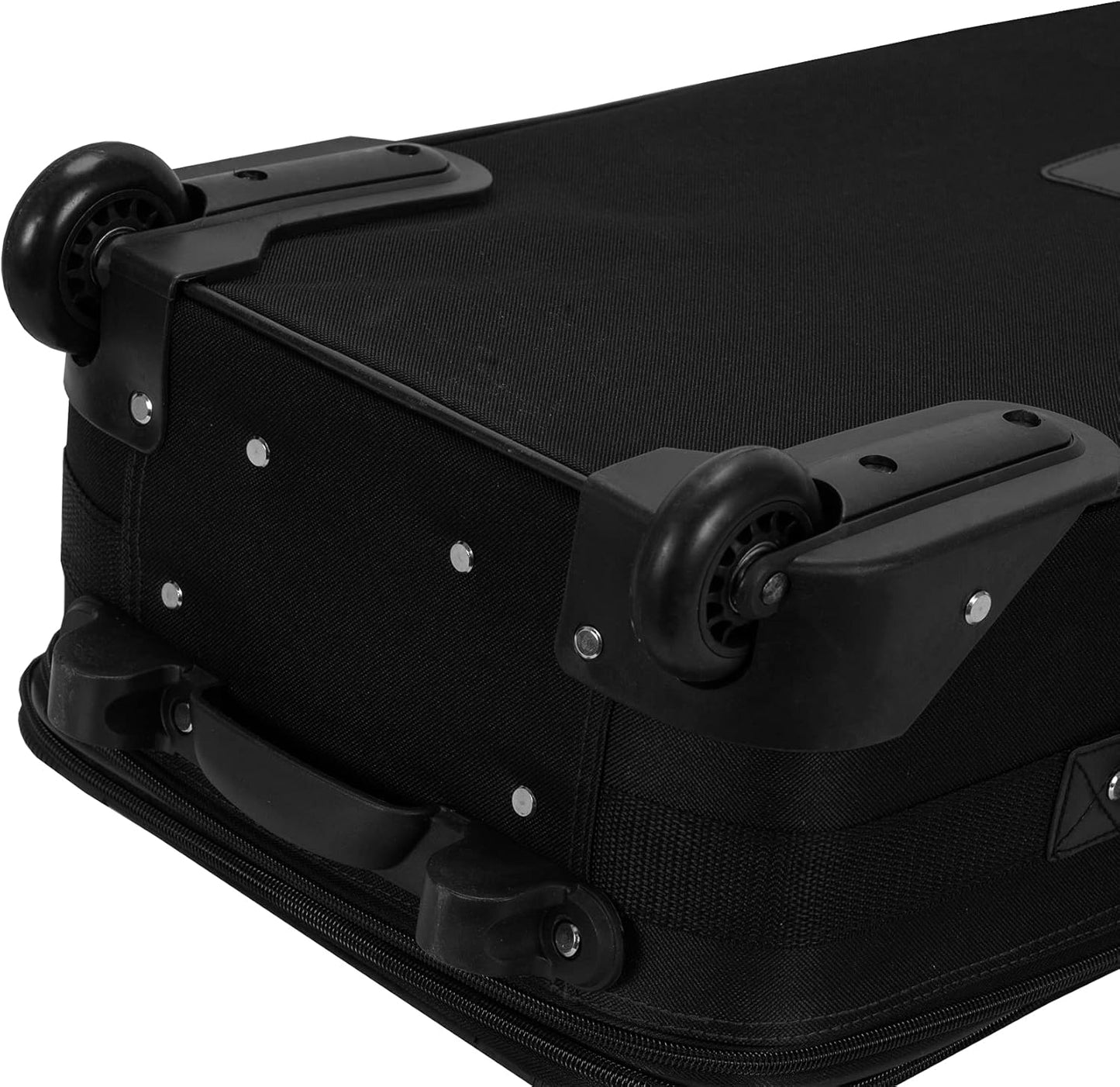 2-Piece Softside Upright Luggage Set with Carry-On Tote & Smooth Wheels