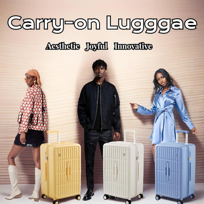 Airline-Approved 20" Carry-On Luggage with 3:7 Split & Triple-Layer PC Shell