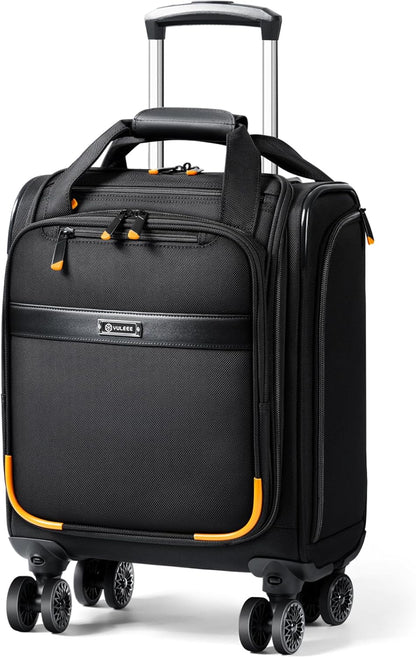 Airline-Approved Underseat Carry-On with Spinner Wheels & Laptop Pocket