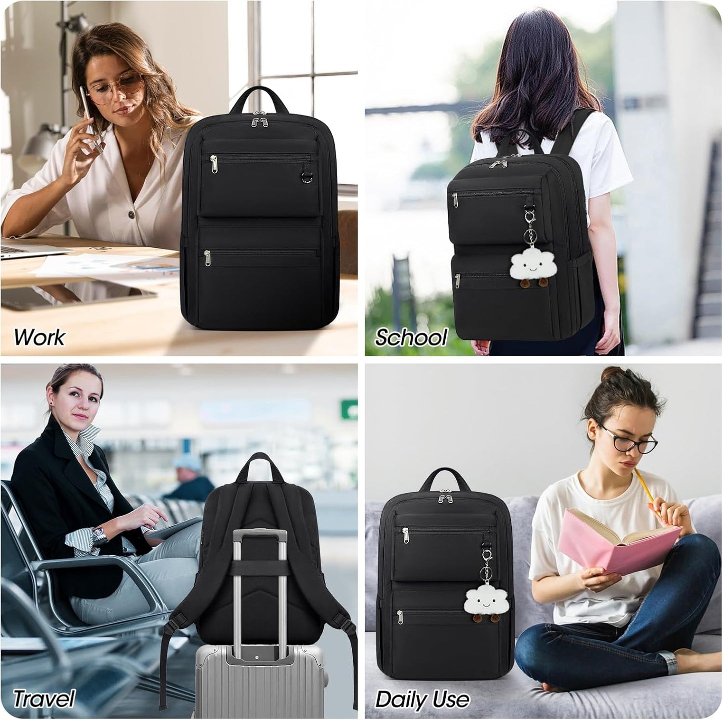 Lightweight 15.6" Travel & School Laptop Backpack