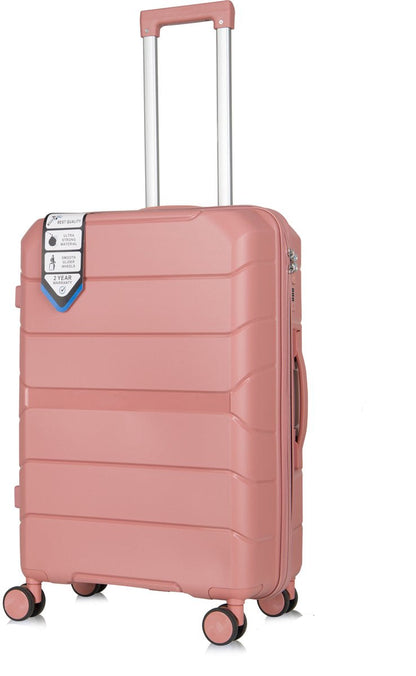 Hard shell suitcase – Helsinki-Pink-S (39 L)-The Livary