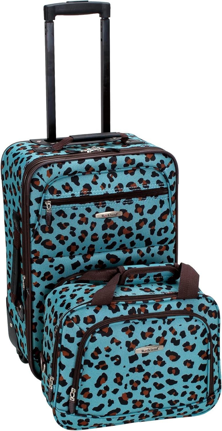 2-Piece Softside Upright Luggage Set with Carry-On Tote & Smooth Wheels