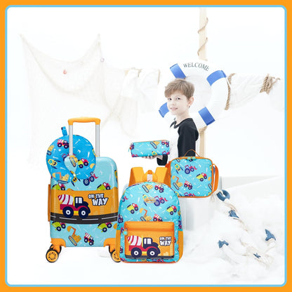 Kids’ Cabin-Size Hardshell Luggage Set with Spinner Wheels – Game Day