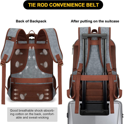 AA OUT OF STOCK Anti-Theft Canvas Laptop & Travel Backpack with USB Port – Fits up to 17.3"
