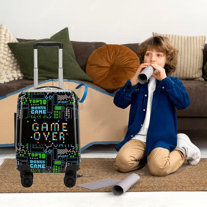 Kids’ Cabin-Size Hardshell Luggage Set with Spinner Wheels – Game Day