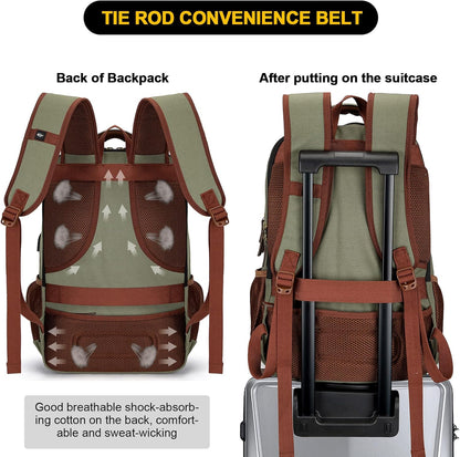 AA OUT OF STOCK Anti-Theft Canvas Laptop & Travel Backpack with USB Port – Fits up to 17.3"