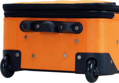 2-Piece Softside Upright Luggage Set with Carry-On Tote & Smooth Wheels