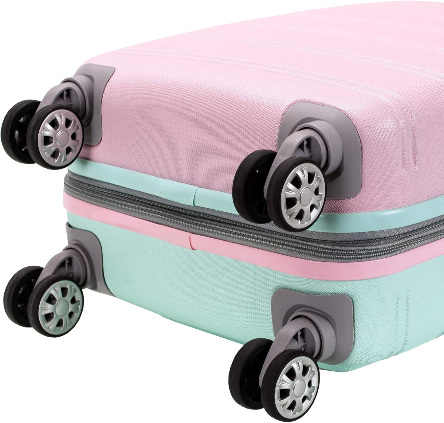 Lightweight Expandable Hardside Carry-On with Double Spinner Wheels – Cotton Candy