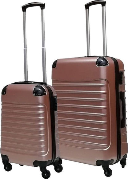 2-piece ABS luggage set – Ventura-Rose gold-The Livary