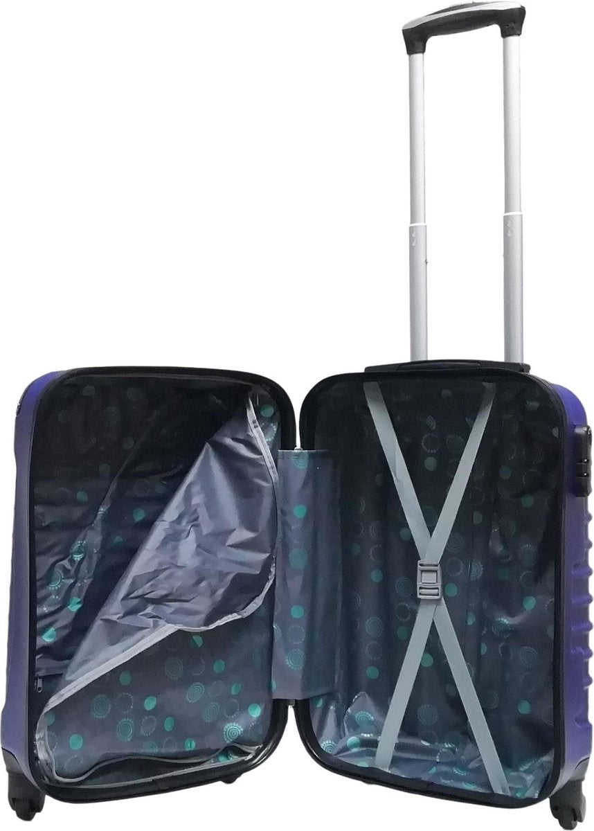 2-piece ABS luggage set – Ventura-Black-The Livary