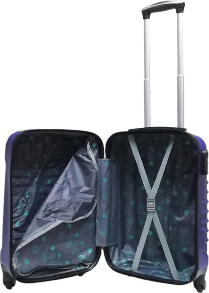 2-piece ABS luggage set – Ventura-Black-The Livary