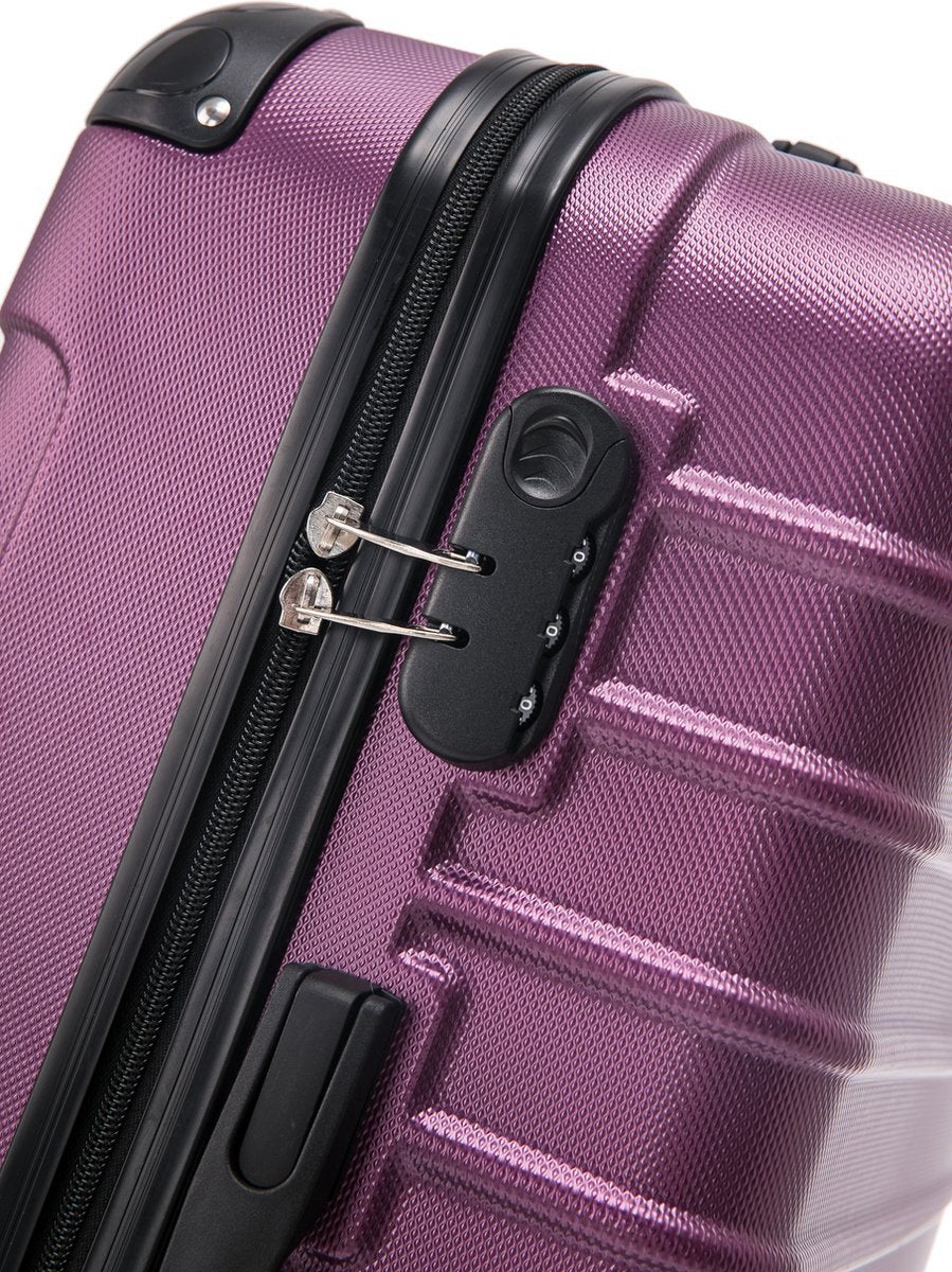 2-piece hard shell suitcase set – Bordeaux-The Livary