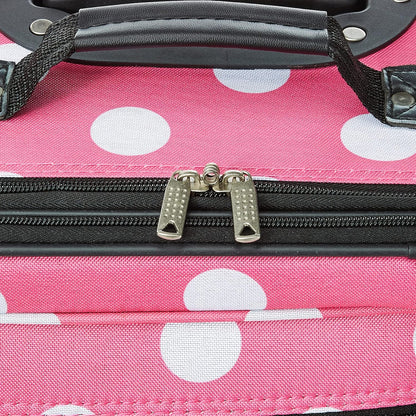 2-Piece Softside Upright Luggage Set with Carry-On Tote & Smooth Wheels