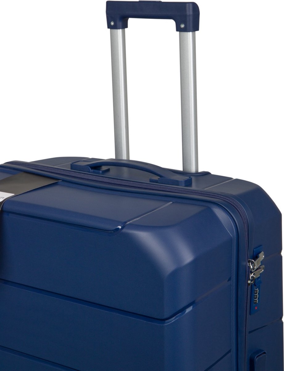 Hard shell suitcase – Helsinki-Blue-S (39 L)-The Livary