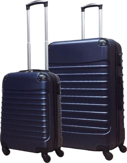 2-piece Dark Blue Hard Shell Suitcase Set – Monaco-The Livary