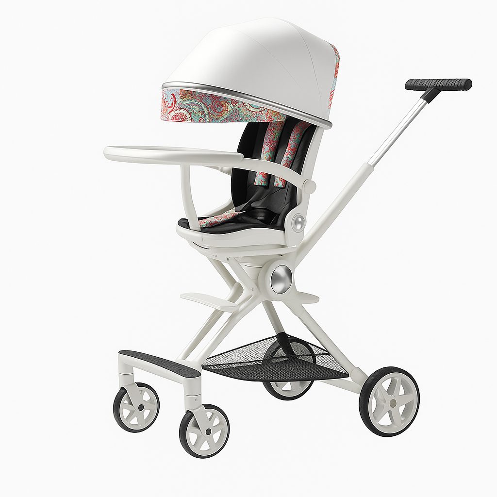 Luxury adjustable pushchair – foldable & multifunctional