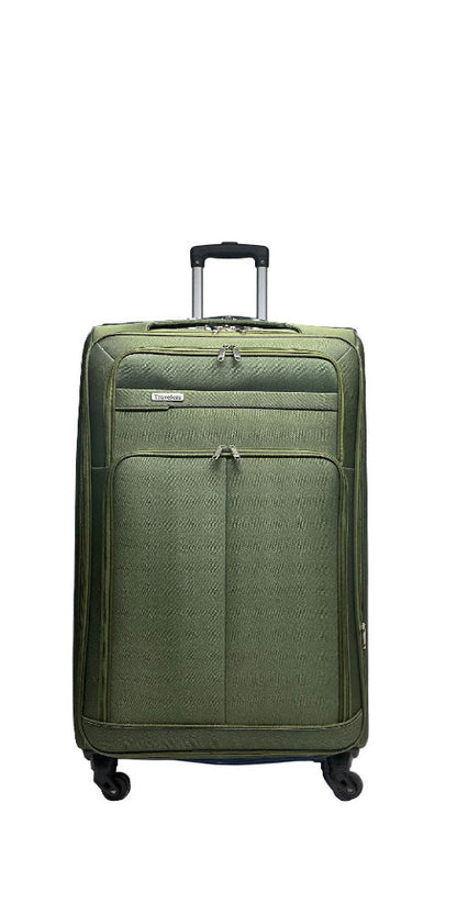 Soft Expandable Suitcase – Casablanca-Green-S (46 L)-The Livary