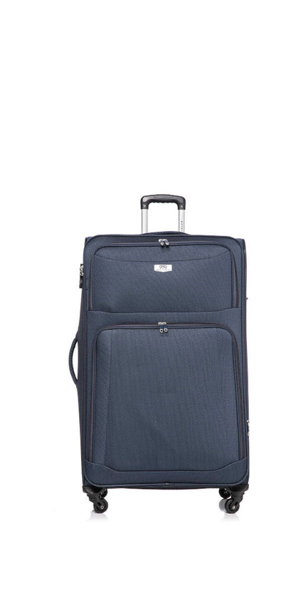 Soft Expandable Suitcase – Casablanca-Blue-S (46 L)-The Livary